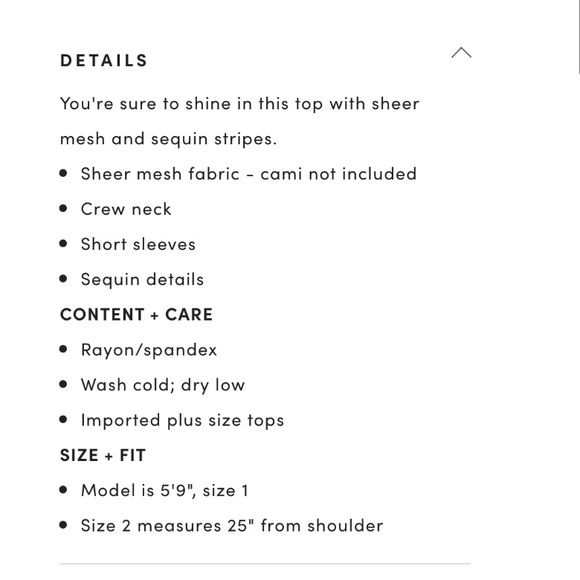 Torrid Black Sequin Stripe Sheer Mesh Top SIZE 3 - Picture 6 of 7